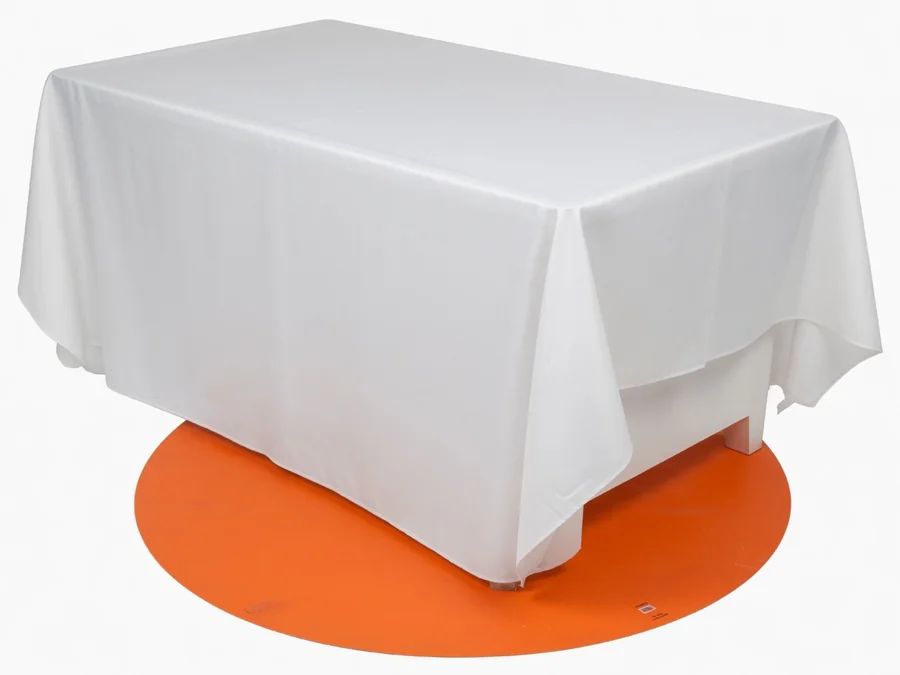 6ft Banquet Table - 60x102" Tablecloth (White) table and chair rentals option for Brunswick, ME