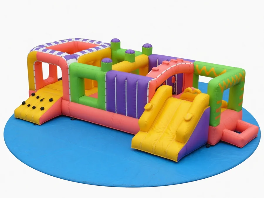 7-Element Retro Inflatable Obstacle Course obstacle course rentals option for Lynn, MA