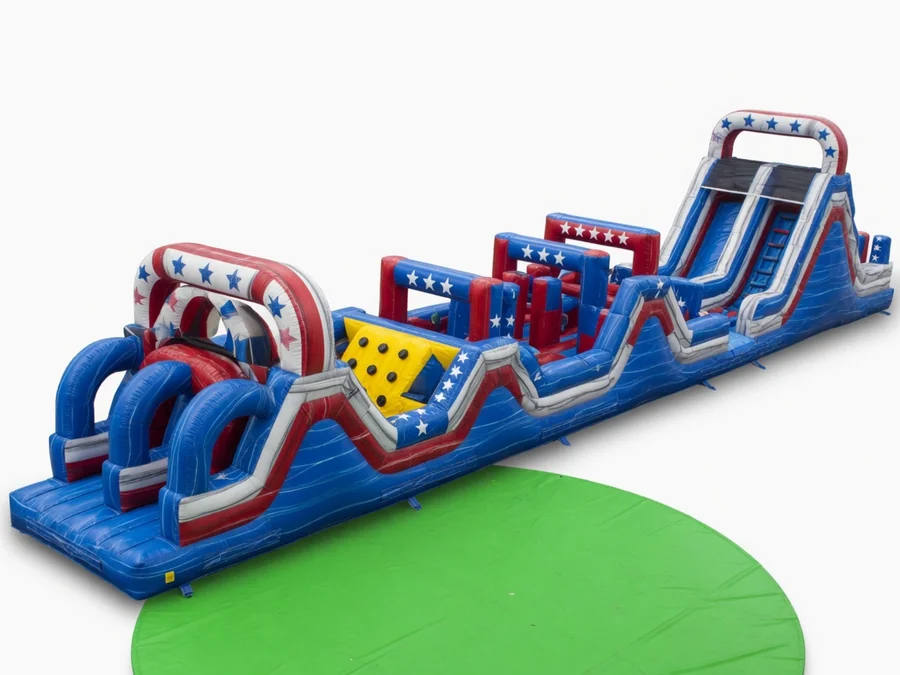 70ft Long Obstacle Course Patriot Challenge obstacle course rentals option for Fort Lauderdale, FL