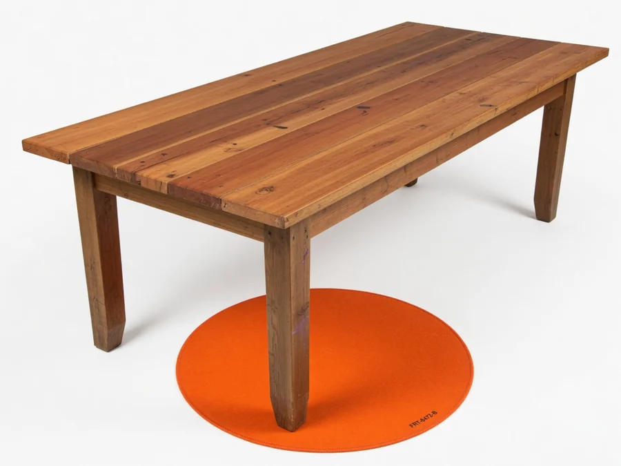 8' Farm Driftwood Bench table and chair rentals rental option in Sandy Springs, GA