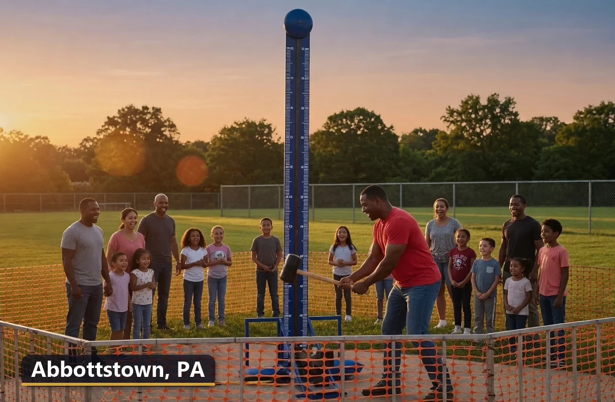 High striker carnival game rental in Abbottstown, Pennsylvania for field days, parties and events