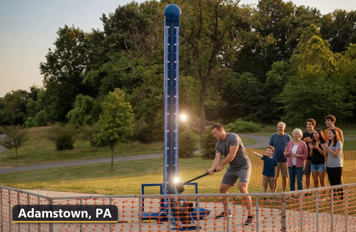 High striker carnival game rental in Adamstown, Pennsylvania for field days, parties and events