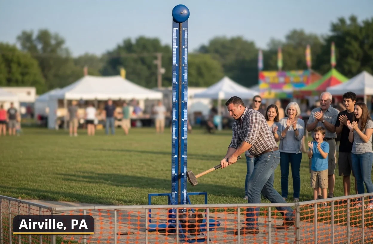 High striker carnival game rental in Airville, Pennsylvania for field days, parties and events