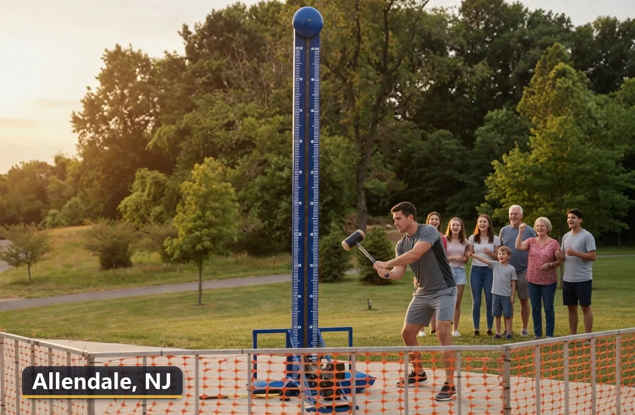 High striker carnival game rental in Allendale, New Jersey for field days, parties and events