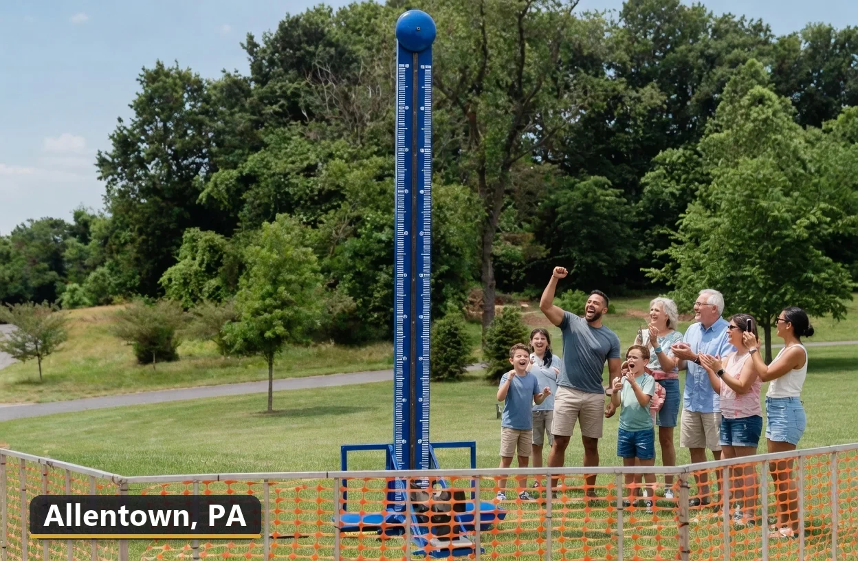 High striker carnival game rental in Allentown, Pennsylvania for field days, parties and events