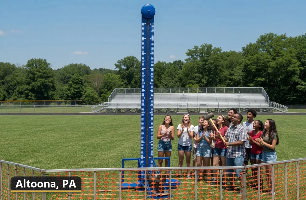High striker carnival game rental in Altoona, Pennsylvania for field days, parties and events