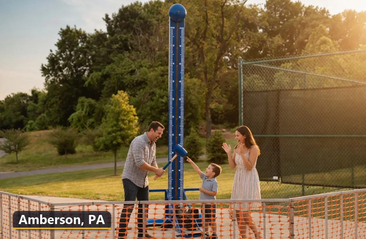 High striker carnival game rental in Amberson, Pennsylvania for field days, parties and events