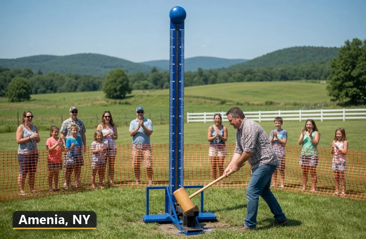 High striker carnival game rental in Amenia, New York for field days, parties and events