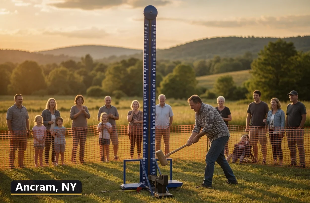 High striker carnival game rental in Ancram, New York for field days, parties and events