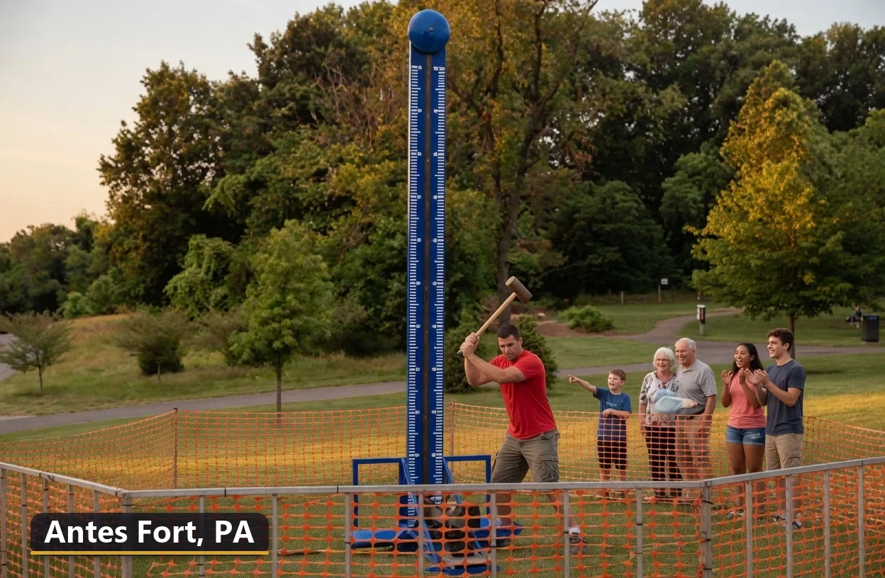 High striker carnival game rental in Antes Fort, Pennsylvania for field days, parties and events