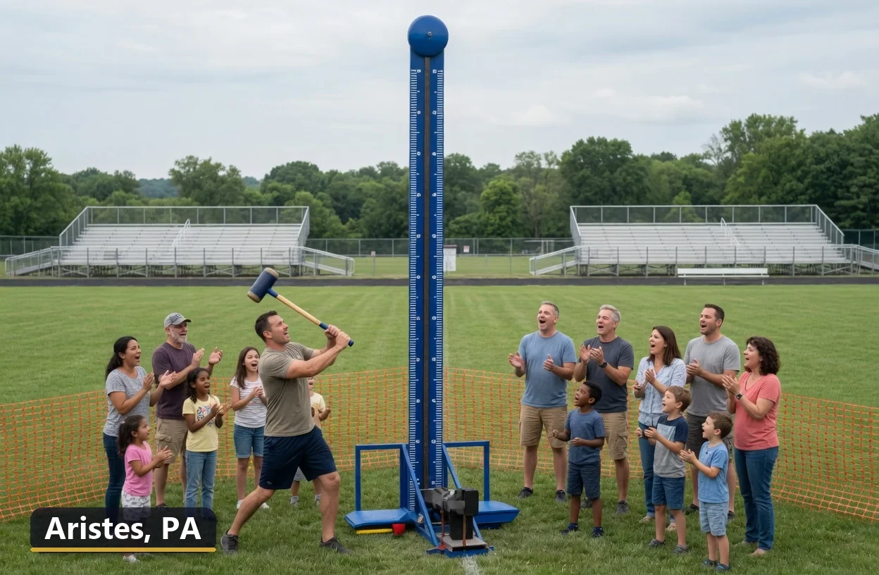High striker carnival game rental in Aristes, Pennsylvania for field days, parties and events