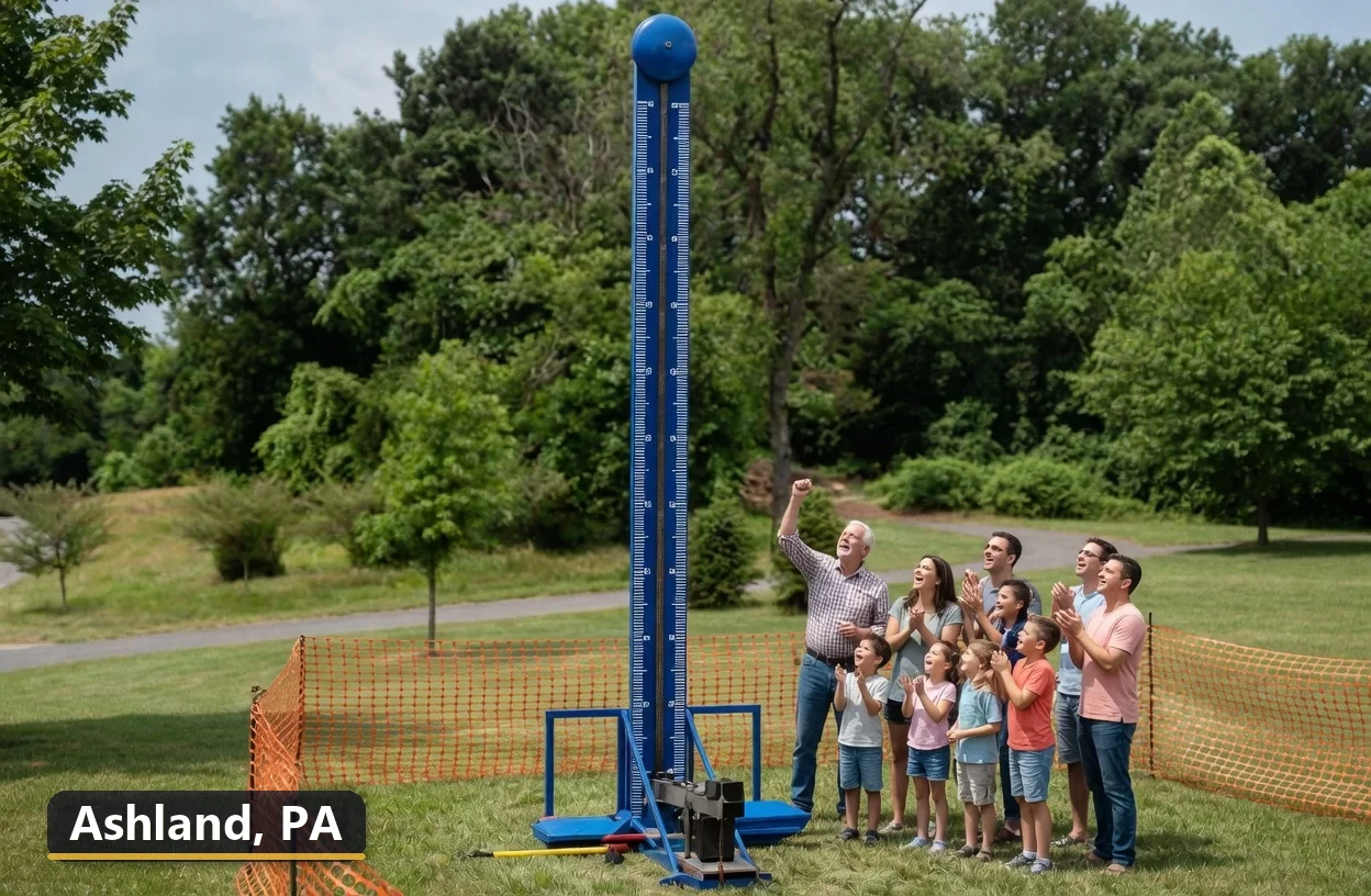 High striker carnival game rental in Ashland, Pennsylvania for field days, parties and events