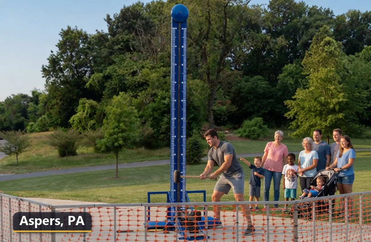 High striker carnival game rental in Aspers, Pennsylvania for field days, parties and events