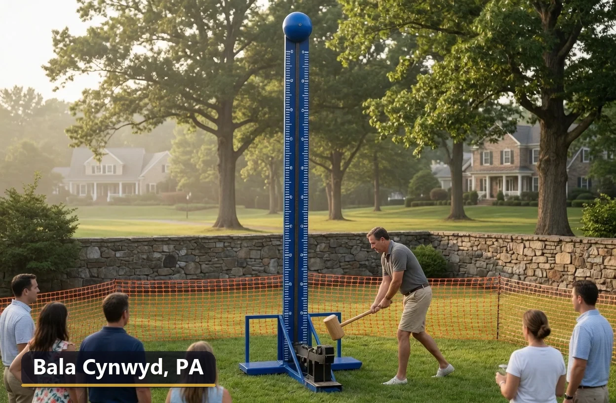 High striker carnival game rental in Bala Cynwyd, Pennsylvania for field days, parties and events