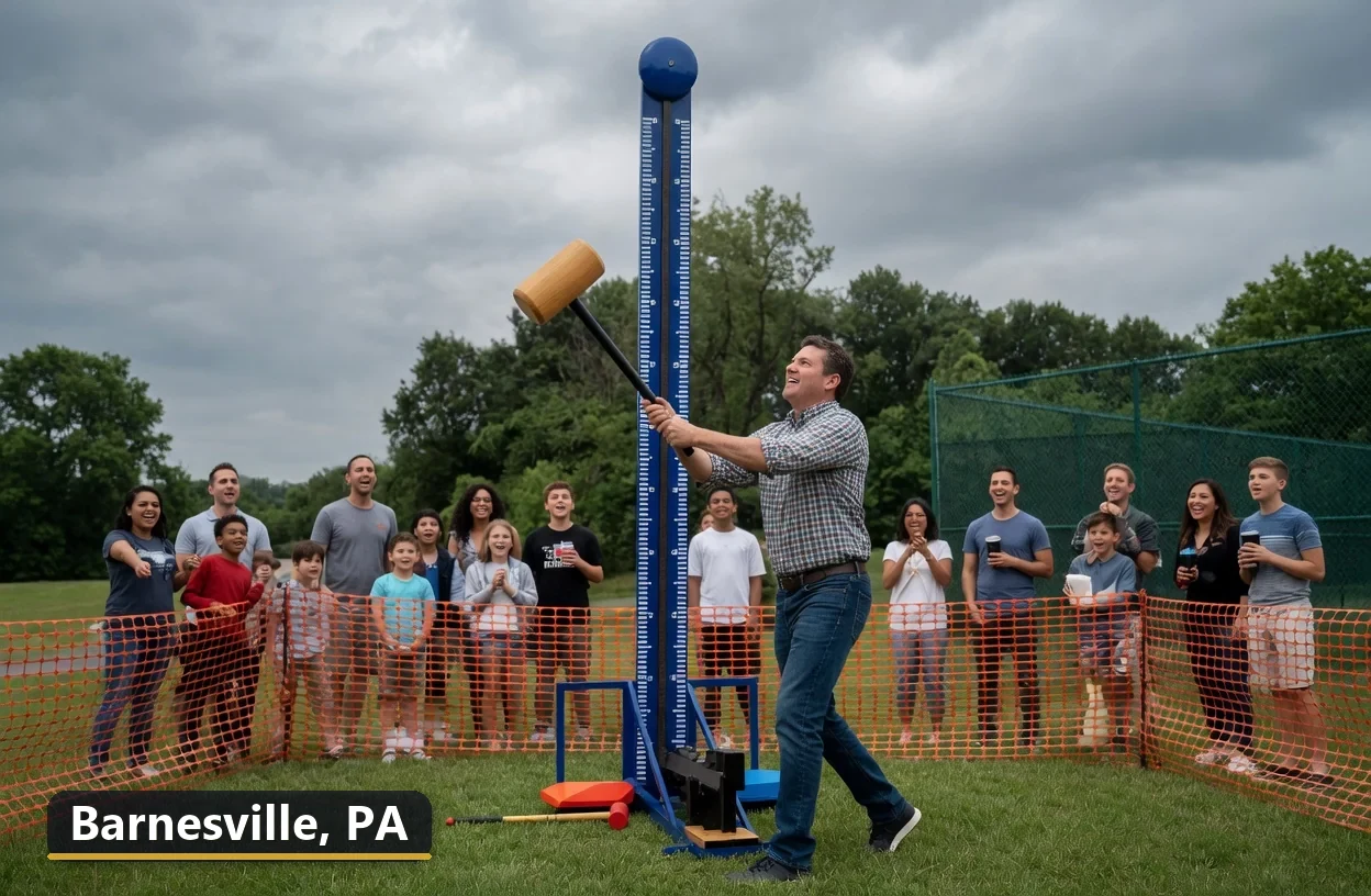 High striker carnival game rental in Barnesville, Pennsylvania for field days, parties and events