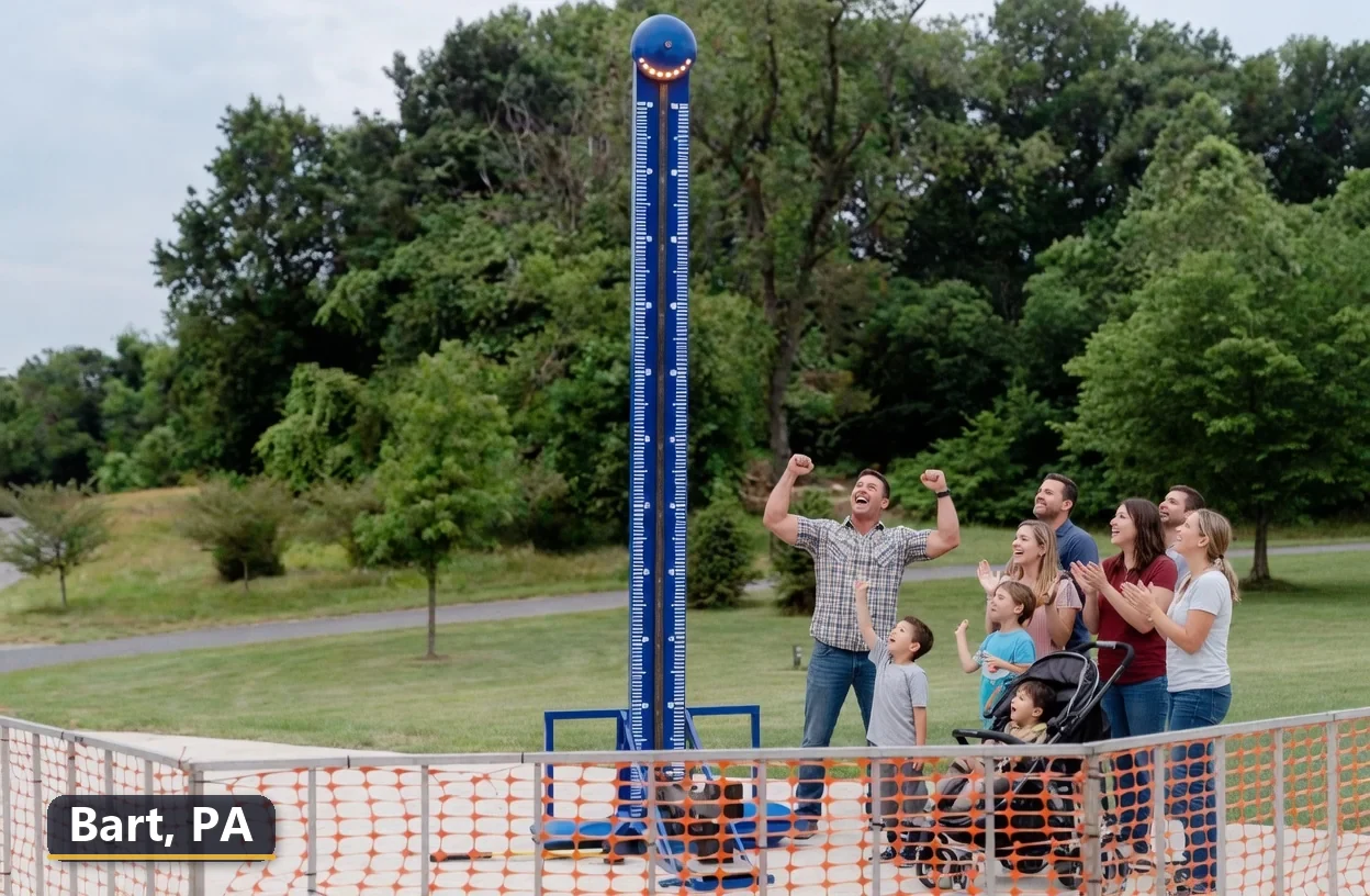 High striker carnival game rental in Bart, Pennsylvania for field days, parties and events