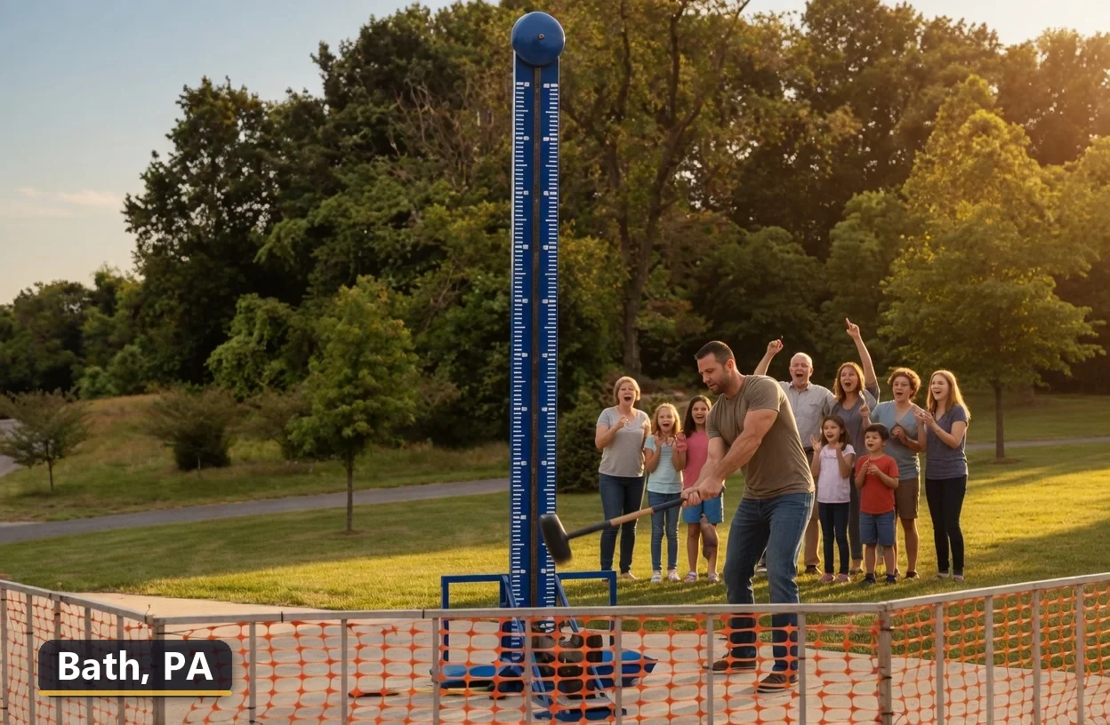 High striker carnival game rental in Bath, Pennsylvania for field days, parties and events