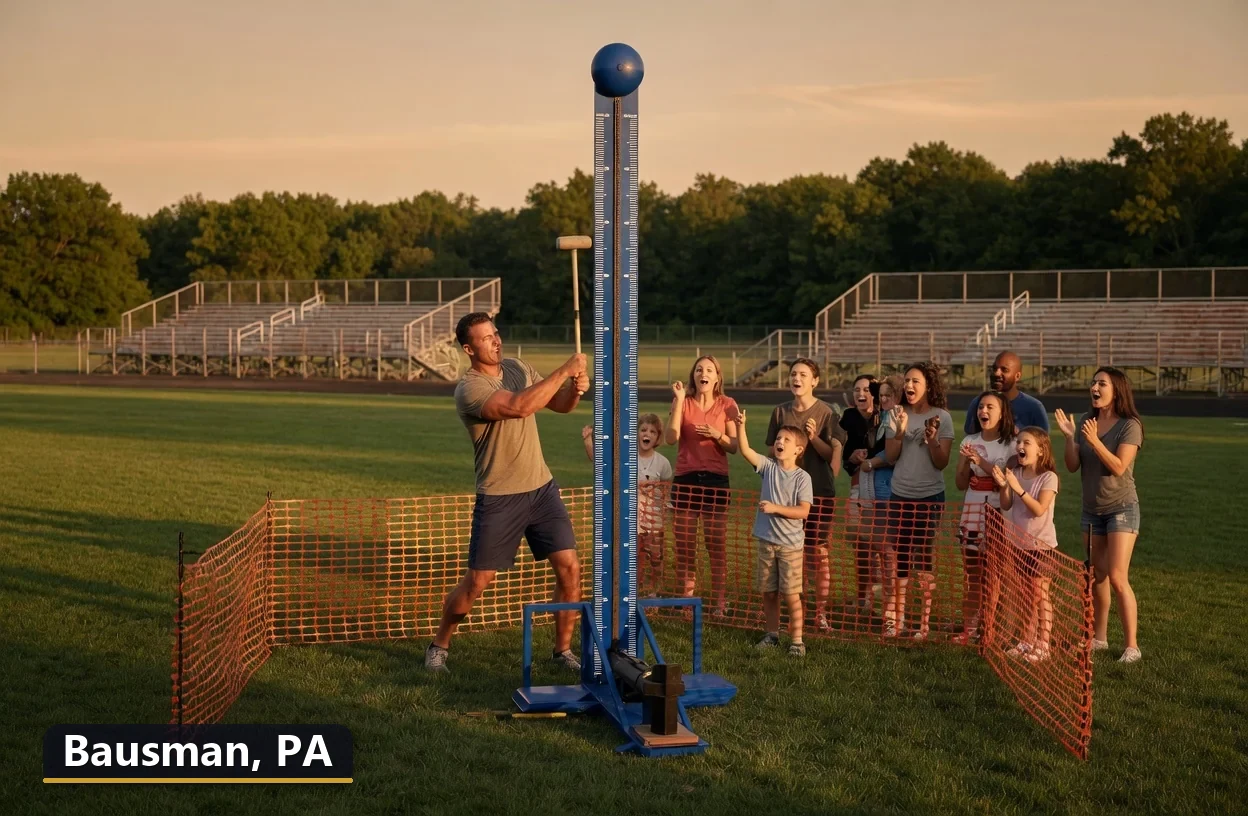 High striker carnival game rental in Bausman, Pennsylvania for field days, parties and events