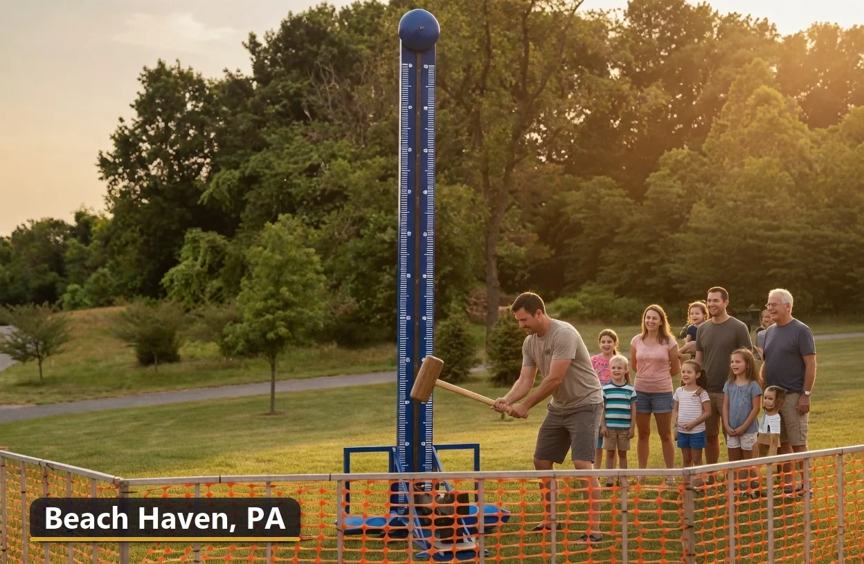 High striker carnival game rental in Beach Haven, Pennsylvania for field days, parties and events