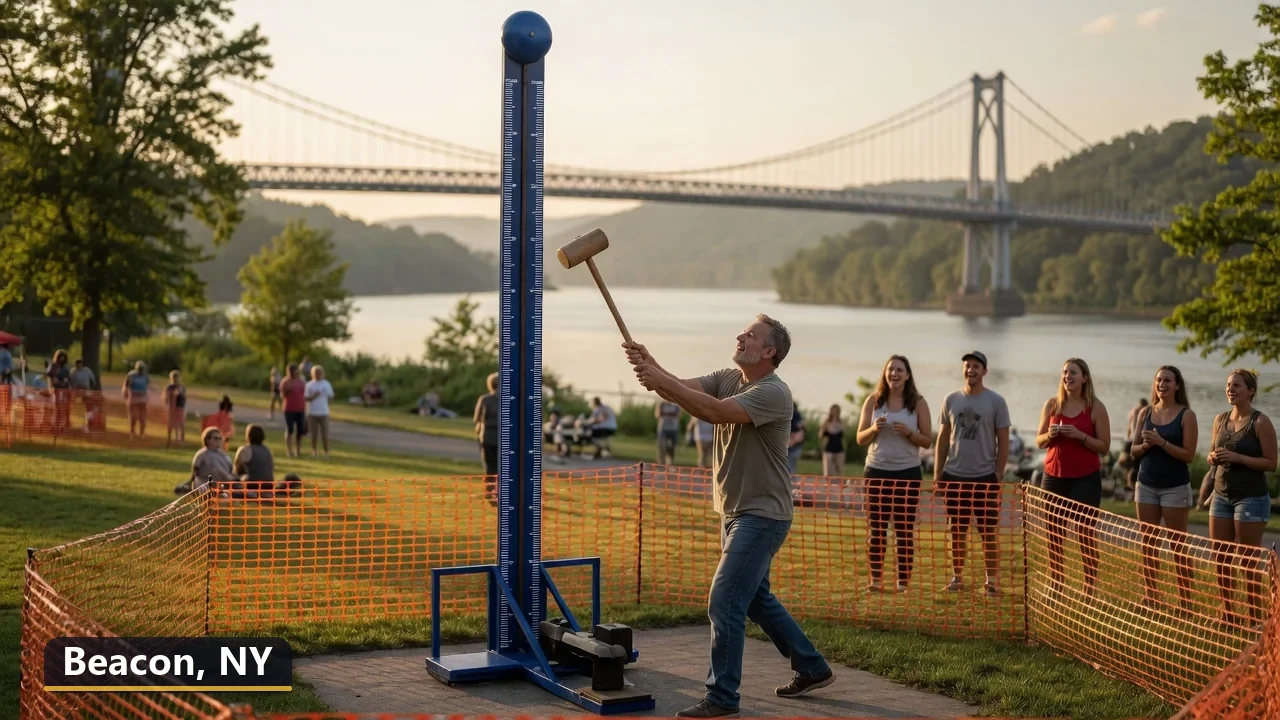 High striker carnival game rental in Beacon, New York for field days, parties and events