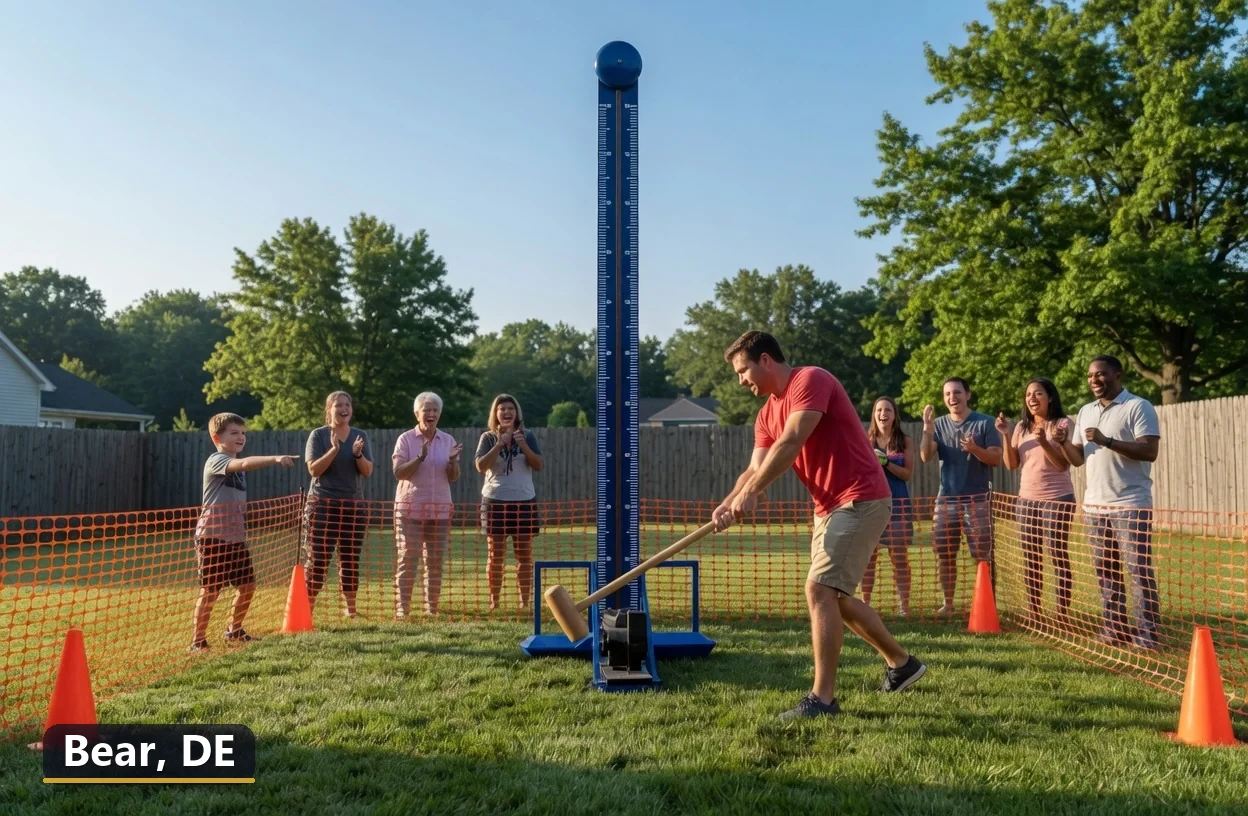 High striker carnival game rental in Bear, Delaware for field days, parties and events
