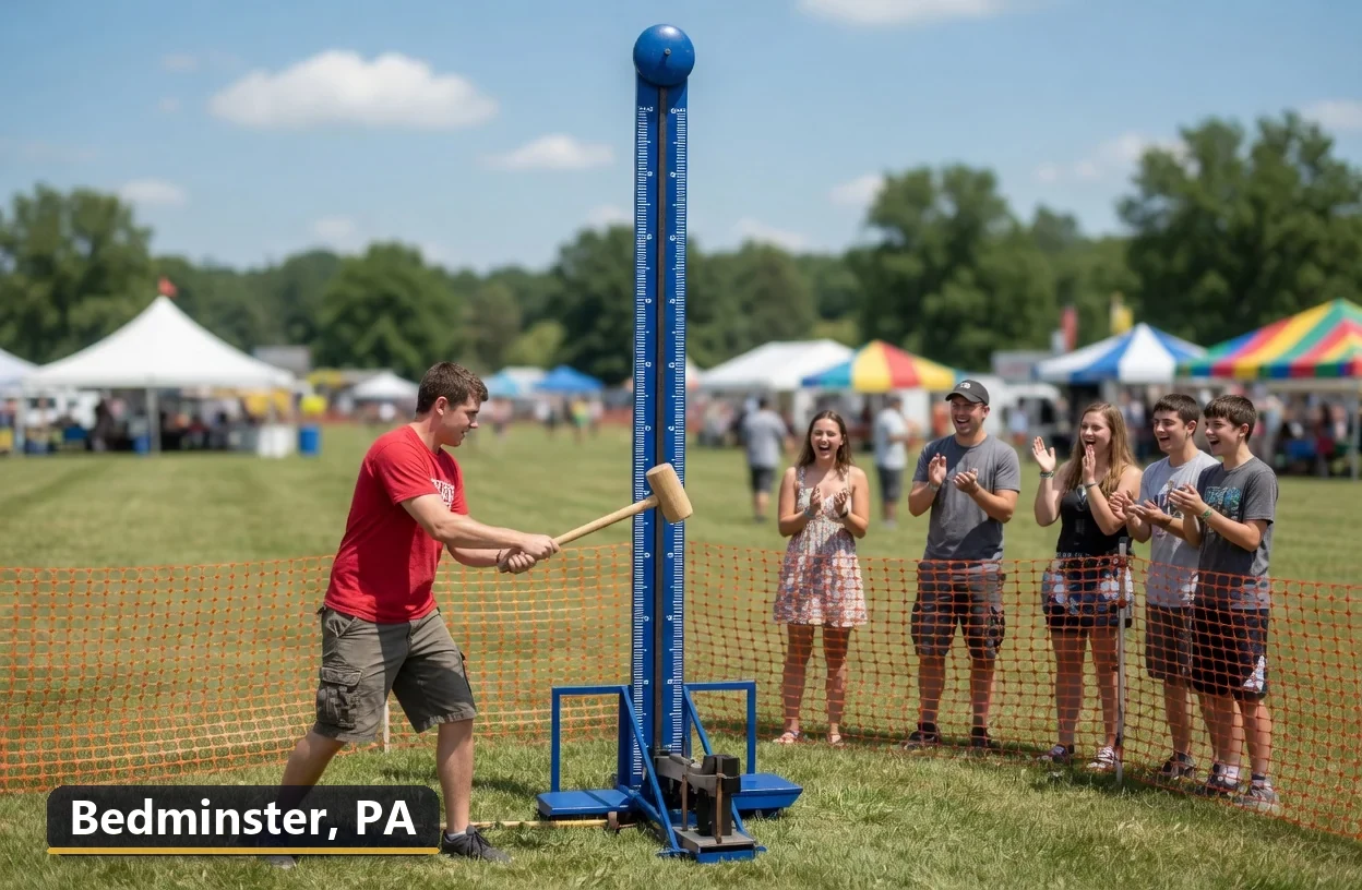 High striker carnival game rental in Bedminster, Pennsylvania for field days, parties and events