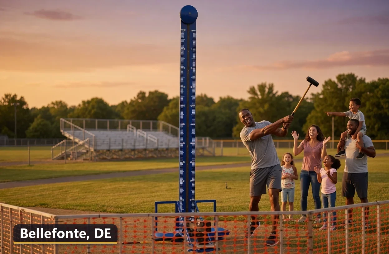 High striker carnival game rental in Bellefonte, Delaware for field days, parties and events