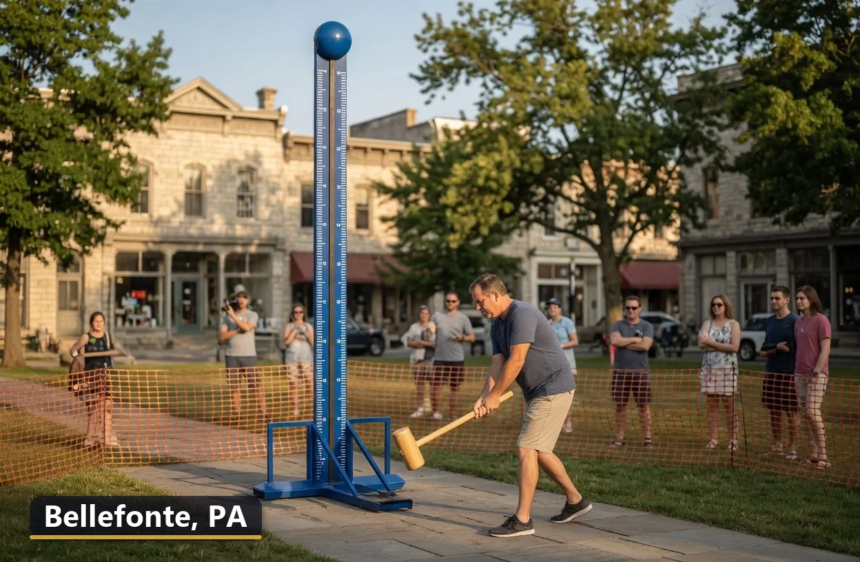 High striker carnival game rental in Bellefonte, Pennsylvania for field days, parties and events