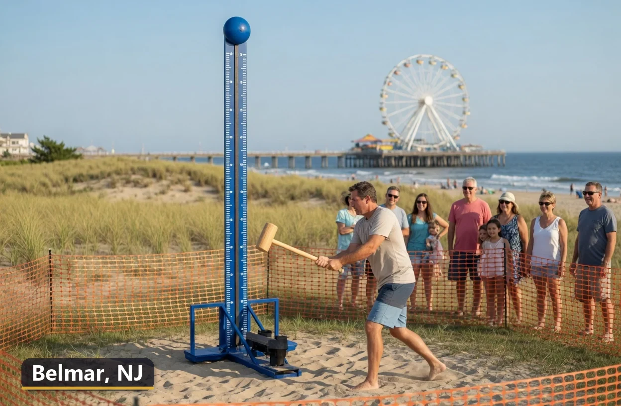 High striker carnival game rental in Belmar, New Jersey for field days, parties and events