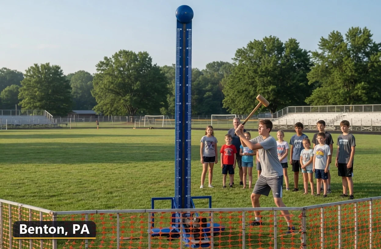 High striker carnival game rental in Benton, Pennsylvania for field days, parties and events