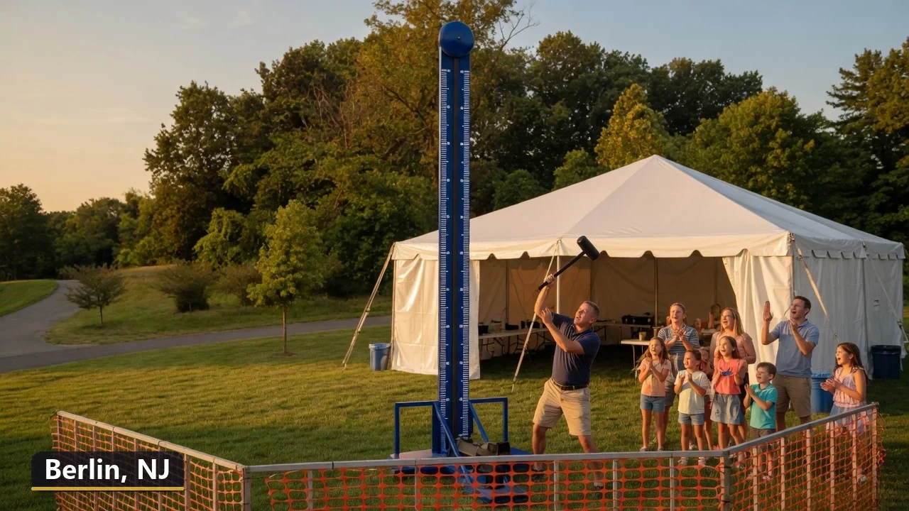 High striker carnival game rental in Berlin, New Jersey for field days, parties and events