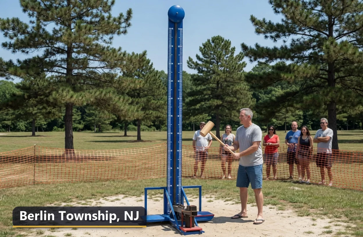 High striker carnival game rental in Berlin Township, New Jersey for field days, parties and events