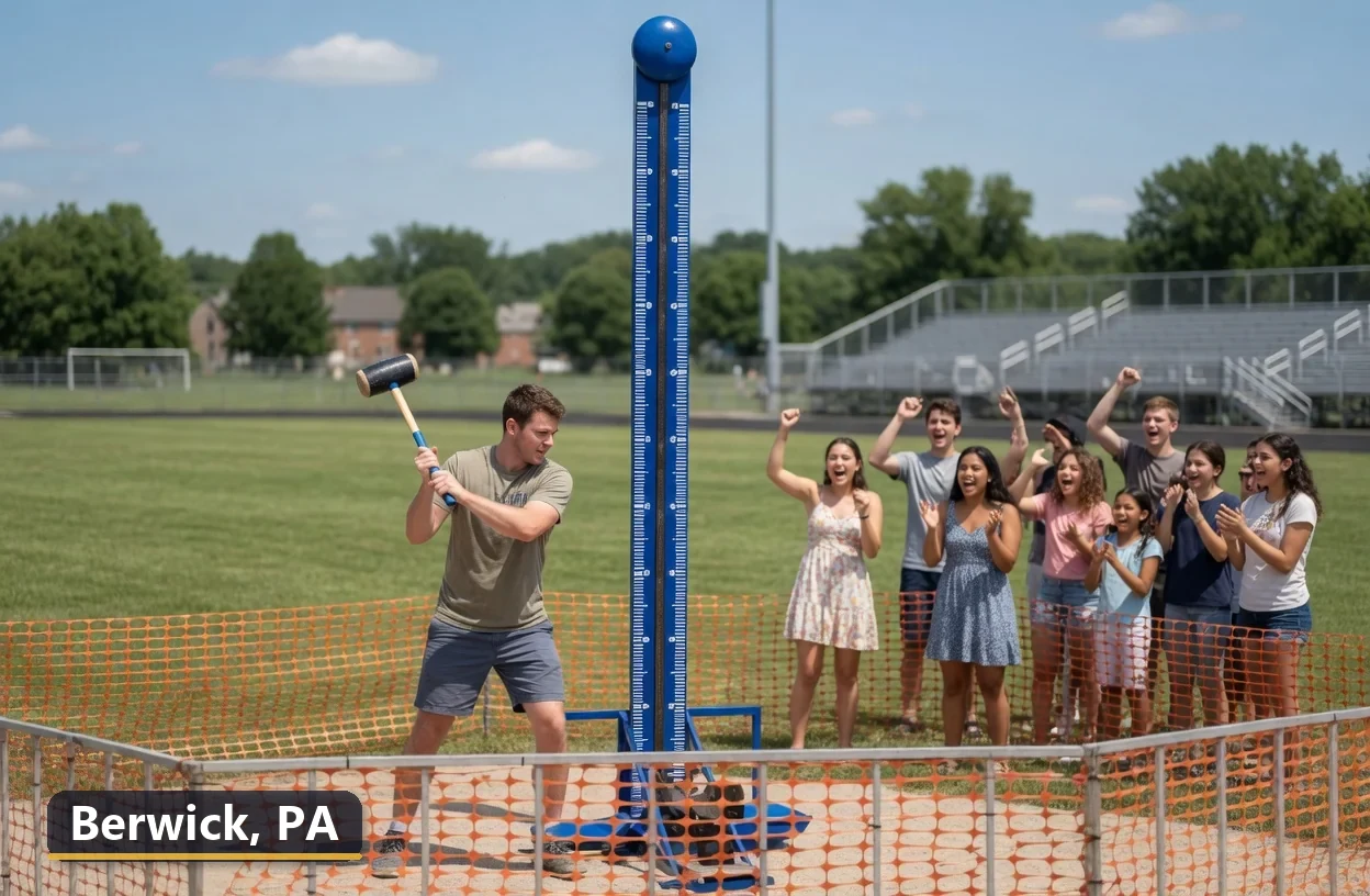 High striker carnival game rental in Berwick, Pennsylvania for field days, parties and events