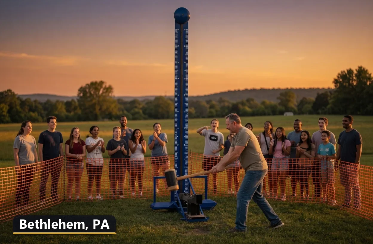 High striker carnival game rental in Bethlehem, Pennsylvania for field days, parties and events