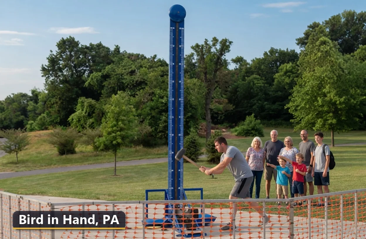 High striker carnival game rental in Bird in Hand, Pennsylvania for field days, parties and events