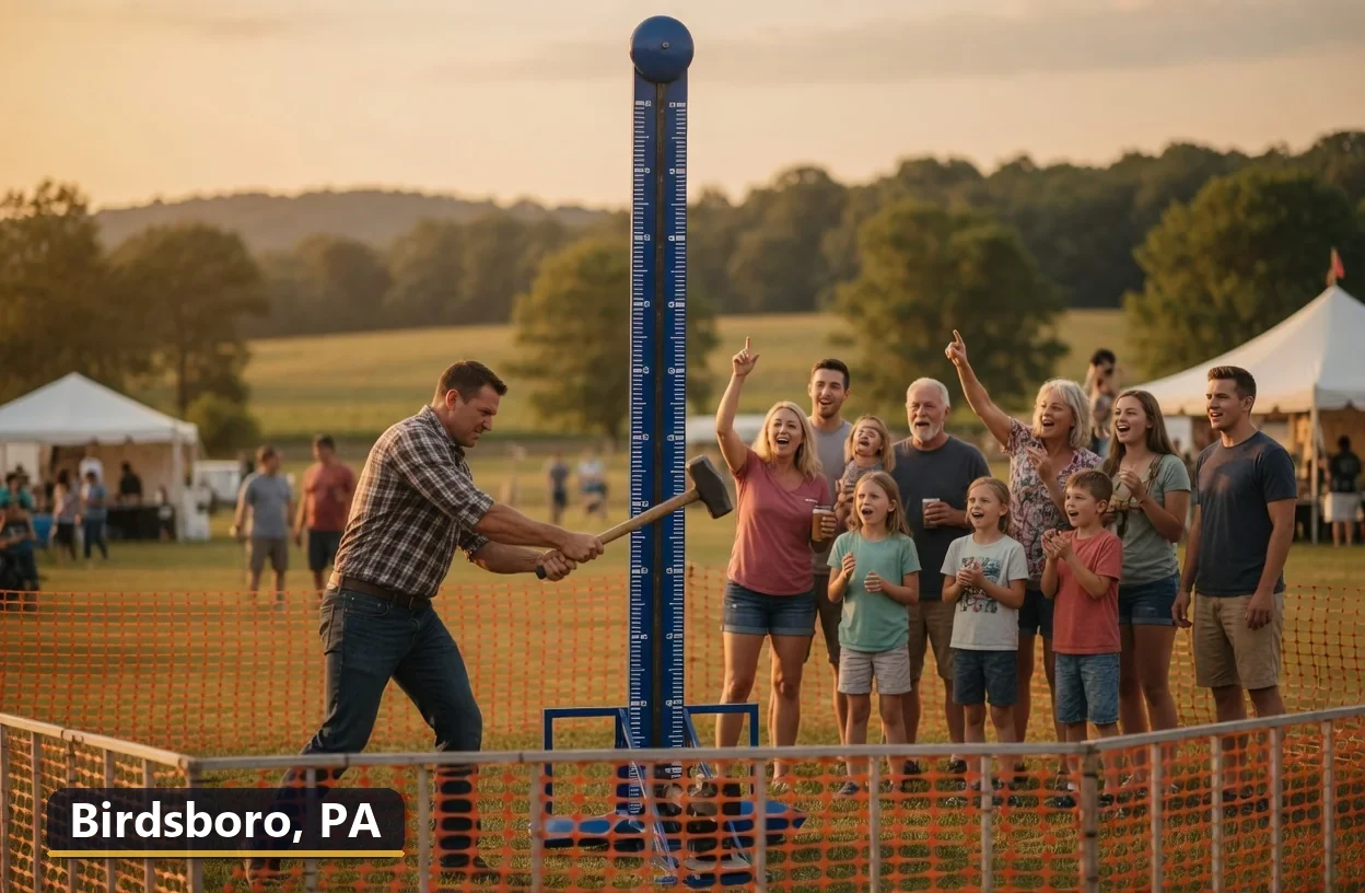 High striker carnival game rental in Birdsboro, Pennsylvania for field days, parties and events