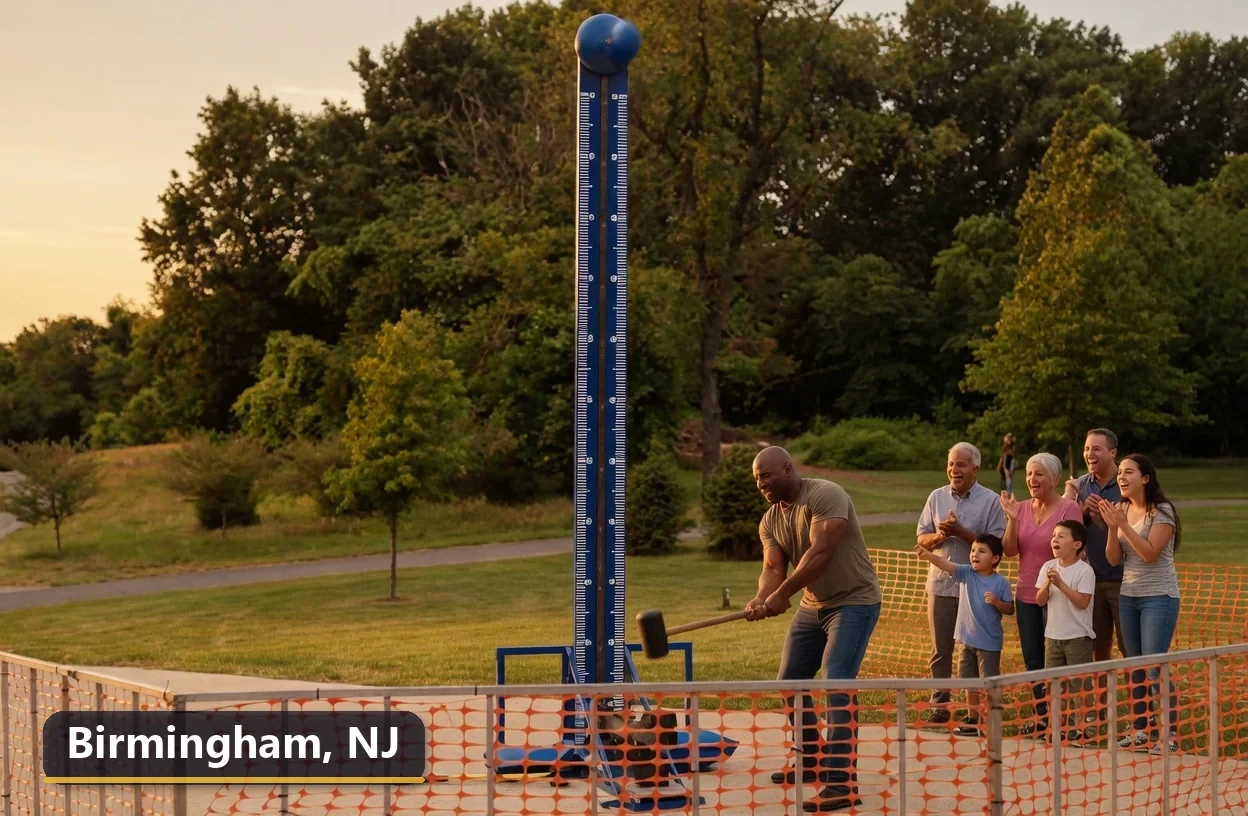 High striker carnival game rental in Birmingham, New Jersey for field days, parties and events