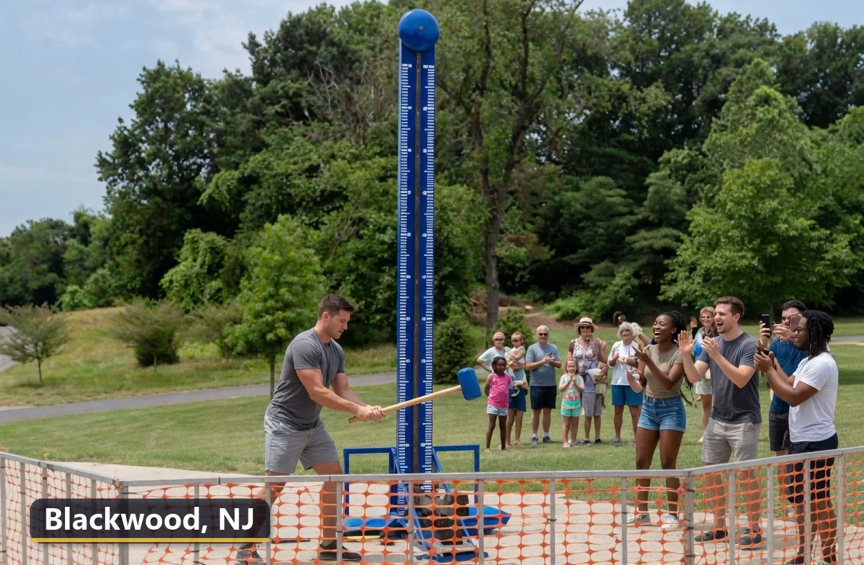 High striker carnival game rental in Blackwood, New Jersey for field days, parties and events