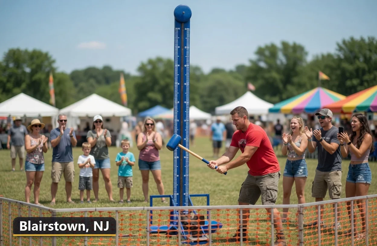 High striker carnival game rental in Blairstown, New Jersey for field days, parties and events