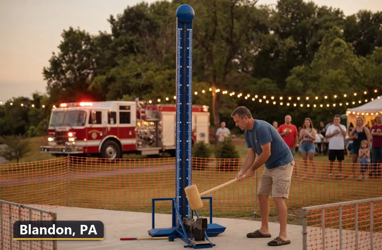 High striker carnival game rental in Blandon, Pennsylvania for field days, parties and events