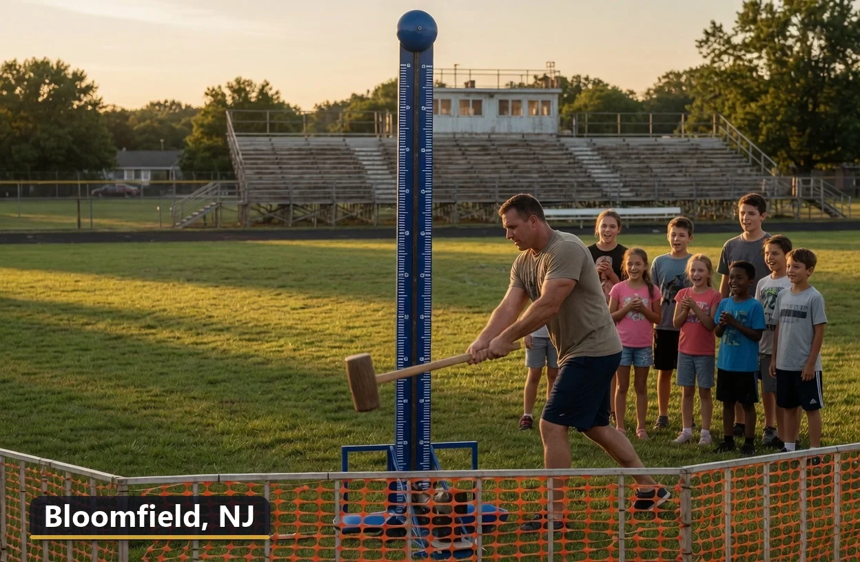 High striker carnival game rental in Bloomfield, New Jersey for field days, parties and events