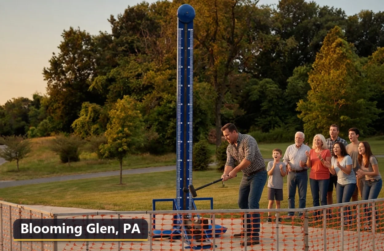 High striker carnival game rental in Blooming Glen, Pennsylvania for field days, parties and events