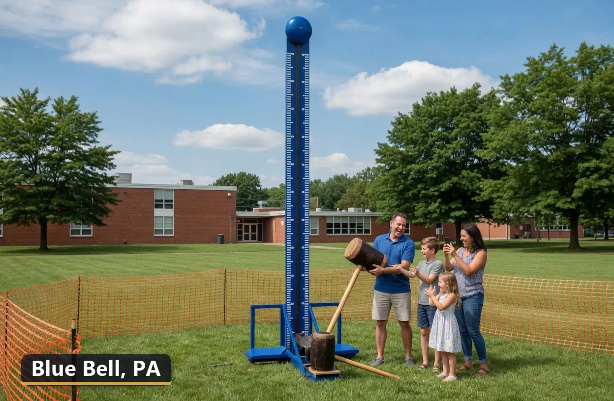 High striker carnival game rental in Blue Bell, Pennsylvania for field days, parties and events