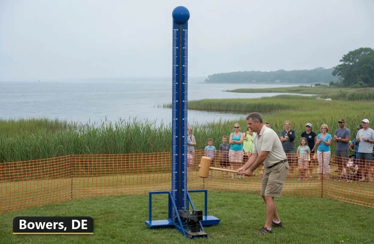 High striker carnival game rental in Bowers, Delaware for field days, parties and events