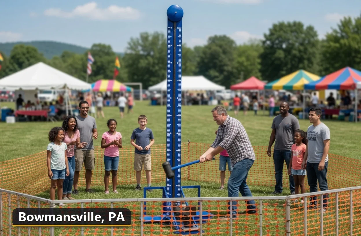 High striker carnival game rental in Bowmansville, Pennsylvania for field days, parties and events