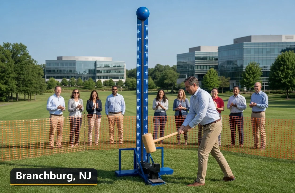 High striker carnival game rental in Branchburg, New Jersey for field days, parties and events