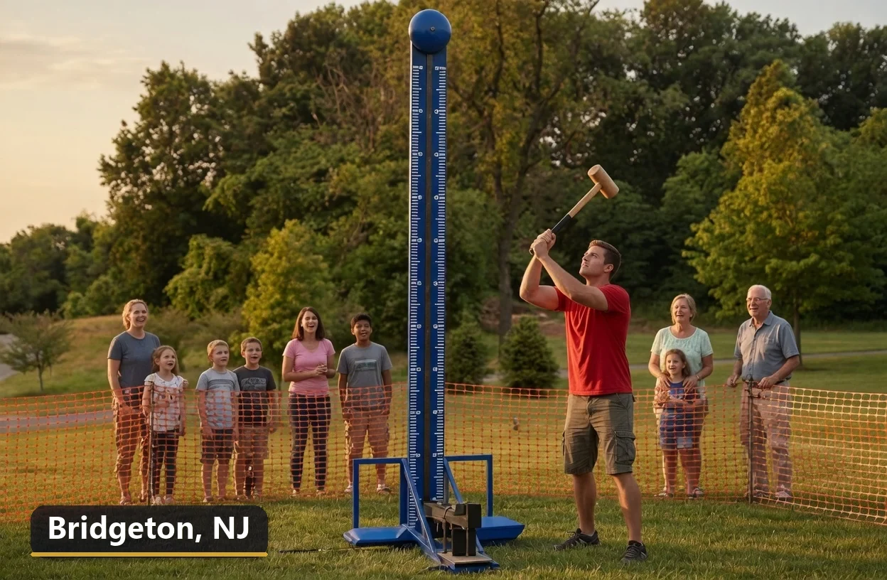 High striker carnival game rental in Bridgeton, New Jersey for field days, parties and events