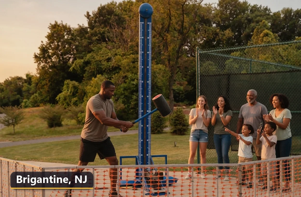 High striker carnival game rental in Brigantine, New Jersey for field days, parties and events