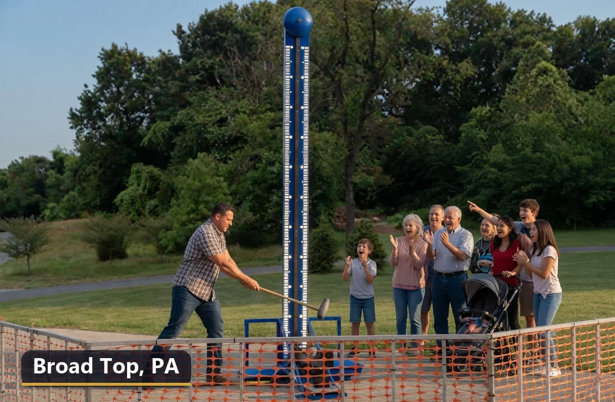 High striker carnival game rental in Broad Top, Pennsylvania for field days, parties and events