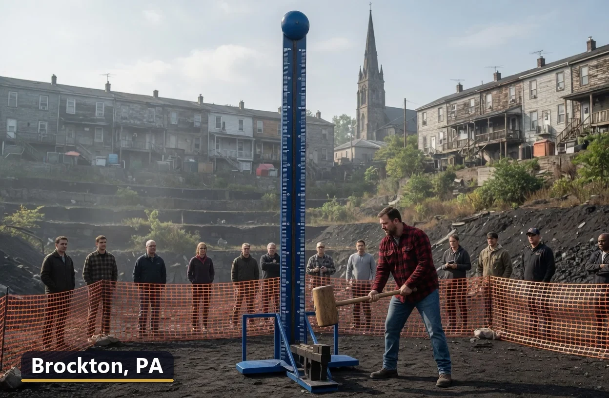 High striker carnival game rental in Brockton, Pennsylvania for field days, parties and events